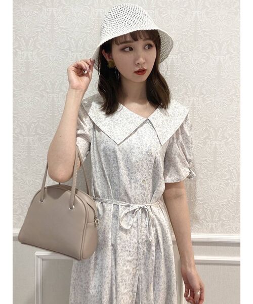 dazzlin（ダズリン）の「キャットアートシャツワンピース（ワンピース・レディース・グレー/ピンク/アイボリー・FREE）」の7枚目の写真