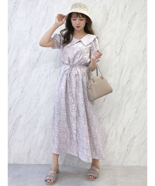 dazzlin（ダズリン）の「キャットアートシャツワンピース（ワンピース・レディース・グレー/ピンク/アイボリー・FREE）」の12枚目の写真