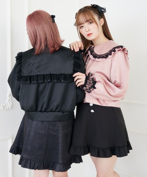 DearMyLove（ディアマイラブ）の「ビジューレースフリルジャケット