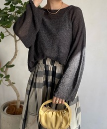 DouDou | 和紙ショート丈プルオーバー(ニット/セーター)
