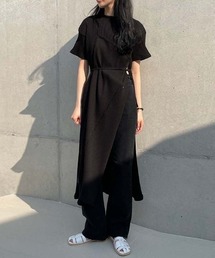 by muni:r | レイヤードロングスリットワンピース(ワンピース)