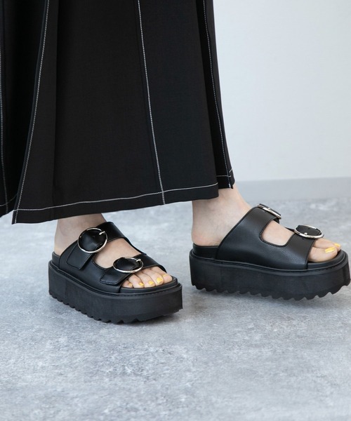 HARE（ハレ）の「Wリングバックルサンダル(HARE)（サンダル）」 - WEAR