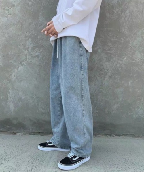 REBALANCE(リバランス)の「ワイドデニム(デニムパンツ・メンズ・A/B/C・SMALL/MEDIUM/LARGE/X-LARGE)」の2枚目の写真