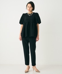 ANAYI（アナイ）の「ライトダブルクロスペプラムブラウス