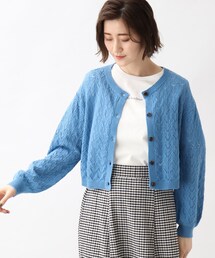 grove | 透かし柄ショートカーディガン(カーディガン/ボレロ)