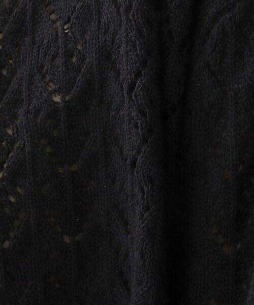 grove（グローブ）の「◆透かし柄ショートカーディガン（カーディガン/ボレロ・レディース・ブラック/ブルー/アイボリー・01/02/03/04/05）」の6枚目の写真