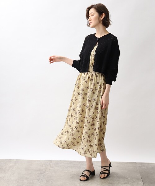 grove（グローブ）の「◆透かし柄ショートカーディガン（カーディガン/ボレロ・レディース・ブラック/ブルー/アイボリー・01/02/03/04/05）」の18枚目の写真