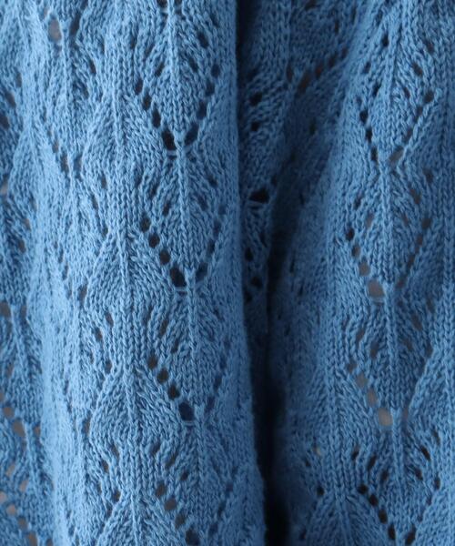 grove（グローブ）の「◆透かし柄ショートカーディガン（カーディガン/ボレロ・レディース・ブラック/ブルー/アイボリー・01/02/03/04/05）」の15枚目の写真