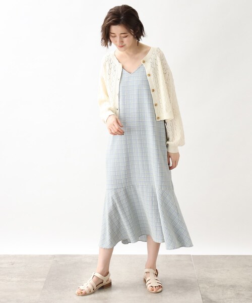 grove（グローブ）の「◆透かし柄ショートカーディガン（カーディガン/ボレロ・レディース・ブラック/ブルー/アイボリー・01/02/03/04/05）」の19枚目の写真