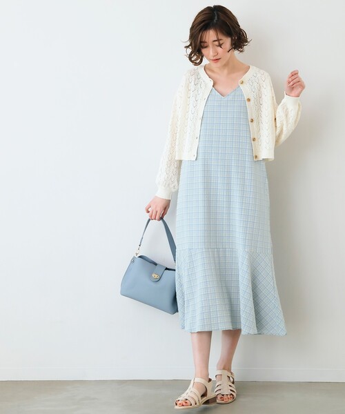 grove（グローブ）の「◆透かし柄ショートカーディガン（カーディガン/ボレロ・レディース・ブラック/ブルー/アイボリー・01/02/03/04/05）」の20枚目の写真