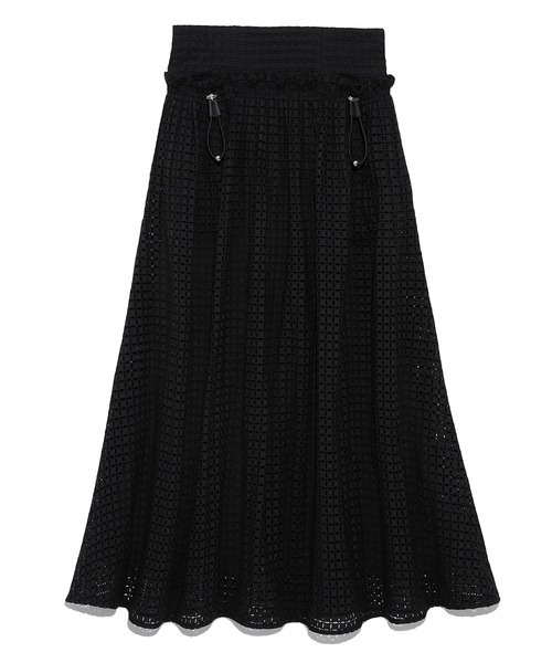 最終値下げ【新品未使用】FULLF WEAR　スカート CELFORD（セルフォード）の「ハイウエストプリーツフレア