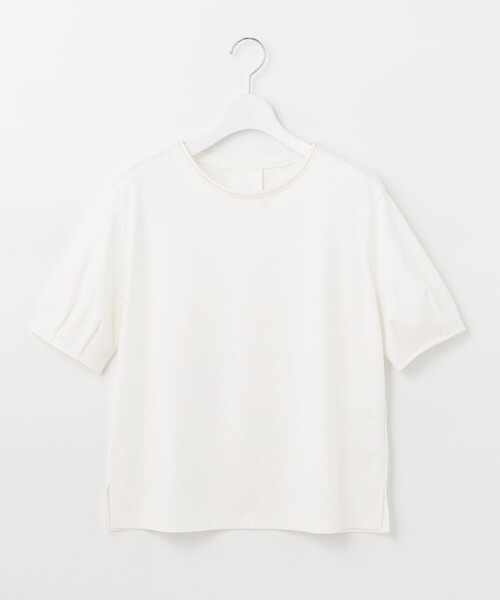 J.PRESS(ジェイプレス)の「【UVケア・接触冷感】コンパクトコットンスムース タックスリーブ カットソー(Tシャツ/カットソー・レディース・ホワイト系/グレー系/ベージュ系/ネイビー系/ブルー系/ピンク系・MEDIUM/LARGE)」の14枚目の写真