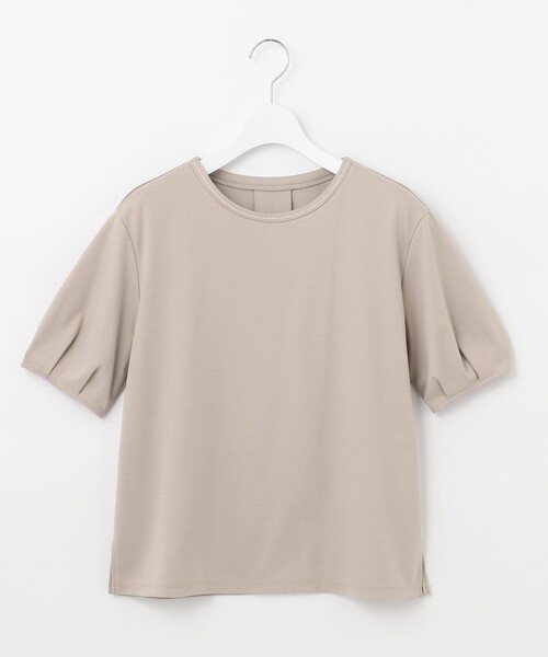 J.PRESS(ジェイプレス)の「【UVケア・接触冷感】コンパクトコットンスムース タックスリーブ カットソー(Tシャツ/カットソー・レディース・ホワイト系/グレー系/ベージュ系/ネイビー系/ブルー系/ピンク系・MEDIUM/LARGE)」の16枚目の写真
