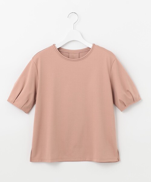 J.PRESS(ジェイプレス)の「【UVケア・接触冷感】コンパクトコットンスムース タックスリーブ カットソー(Tシャツ/カットソー・レディース・ホワイト系/グレー系/ベージュ系/ネイビー系/ブルー系/ピンク系・MEDIUM/LARGE)」の19枚目の写真