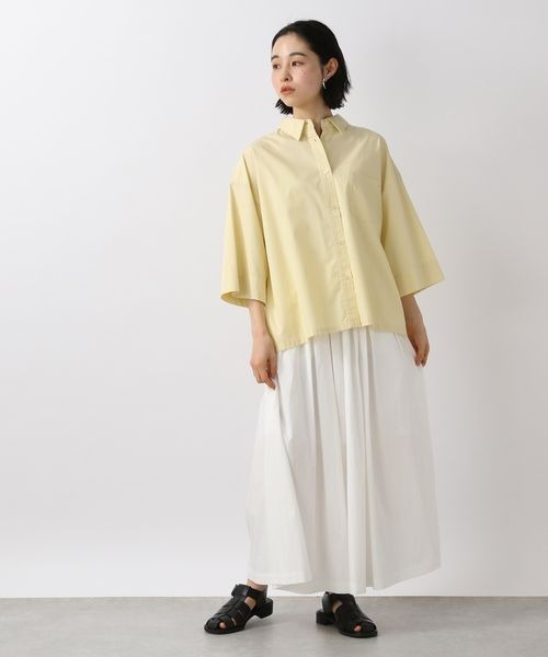 LOWRYS FARM（ローリーズファーム）の「タックボリュームスカート　285505（スカート・レディース・オフホワイト/ブラック/ベージュ・FREE）」の4枚目の写真