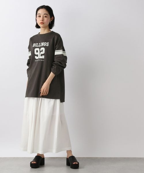 LOWRYS FARM（ローリーズファーム）の「タックボリュームスカート　285505（スカート・レディース・オフホワイト/ブラック/ベージュ・FREE）」の5枚目の写真