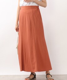 ◆【洗える】マ-メイドマキシカットスカート