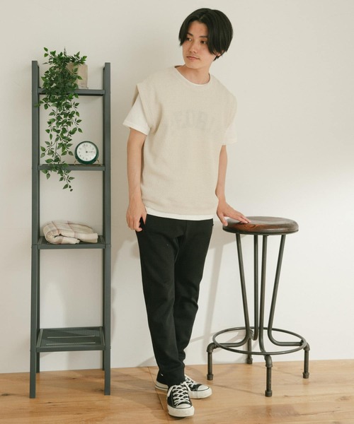 ITEMS URBANRESEARCH(アイテムズ アーバンリサーチ)の「ボンディングジョグパンツ(スウェットパンツ・メンズ・ライトグレー/ブラック/ブラウン・MEDIUM/LARGE)」の9枚目の写真