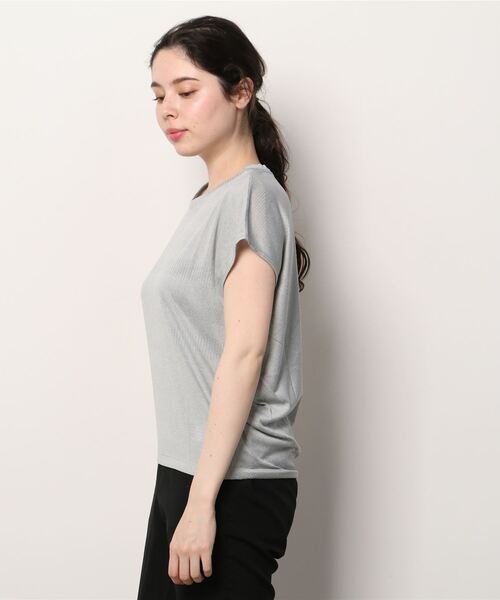 ALPEN / SPORTS DEPO SELECT（アルペンスポーツデポセレクト）の「ダンスキン  JACQUARD TEC TEE（Tシャツ/カットソー・レディース・ライトグレー・M/L）」の2枚目の写真
