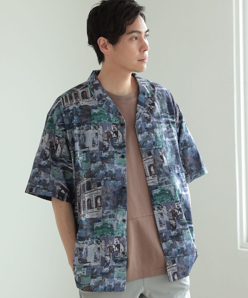 LAKOLE（ラコレ）の「アソート総柄シャツ / 281605（シャツ/ブラウス・メンズ・グレー/ブラウン/アイボリー/ブラック/ネイビー/ブルー・MEDIUM/X-LARGE/LARGE）」の6枚目の写真