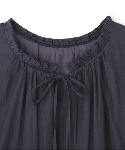 PROPORTION BODY DRESSING（プロポーションボディドレッシング）の「前後２ｗａｙノースリーブカッセンＢＬ / 1212210502（シャツ/ブラウス・レディース・イエロー/ホワイト系その他/ネイビー・FREE）」の20枚目の写真