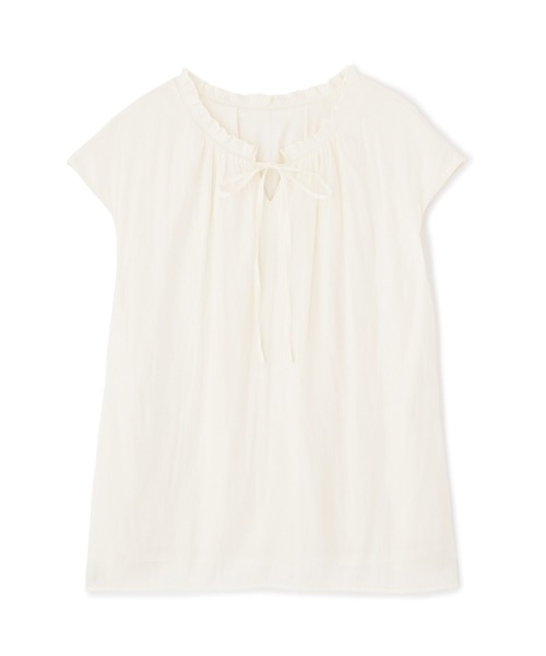 PROPORTION BODY DRESSING（プロポーションボディドレッシング）の「前後２ｗａｙノースリーブカッセンＢＬ / 1212210502（シャツ/ブラウス・レディース・イエロー/ホワイト系その他/ネイビー・FREE）」の14枚目の写真