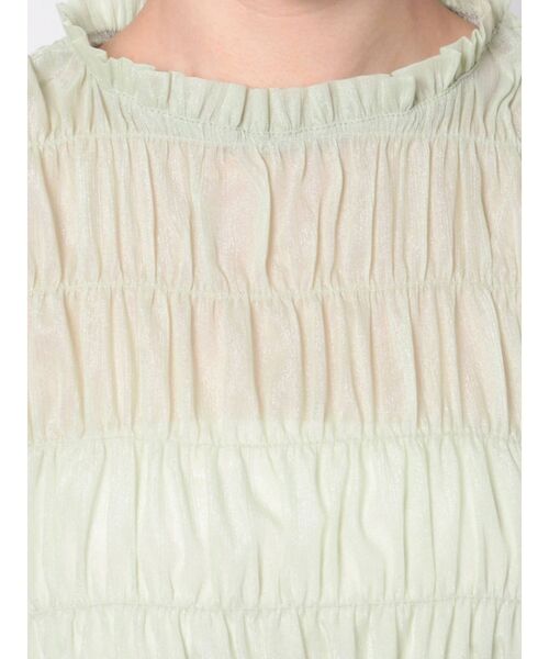 jouetie(ジュエティ)の「シアークロップドシャーリングトップス【WEB限定】(Tシャツ/カットソー・レディース・ブラック/パープル/グリーン・MEDIUM)」の18枚目の写真