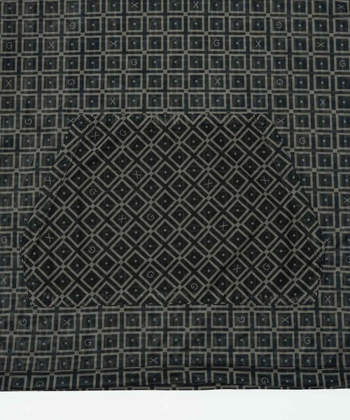 X-girl（エックスガール）の「RETRO PATTERN MESH HOODIE/レトロ メッシュパーカー（パーカー・レディース・ブラック/ブラウン/グリーン・S/M）」の14枚目の写真