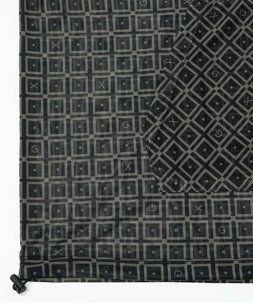 X-girl（エックスガール）の「RETRO PATTERN MESH HOODIE/レトロ メッシュパーカー（パーカー・レディース・ブラック/ブラウン/グリーン・S/M）」の15枚目の写真