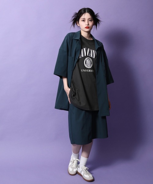 re_k by JUNRED(レクバイジュンレッド)の「re_k by JUNRED / 1タックワイドナイロンショーツ(その他パンツ・メンズ・ダークグリーン/ミント・S/M/L)」の3枚目の写真