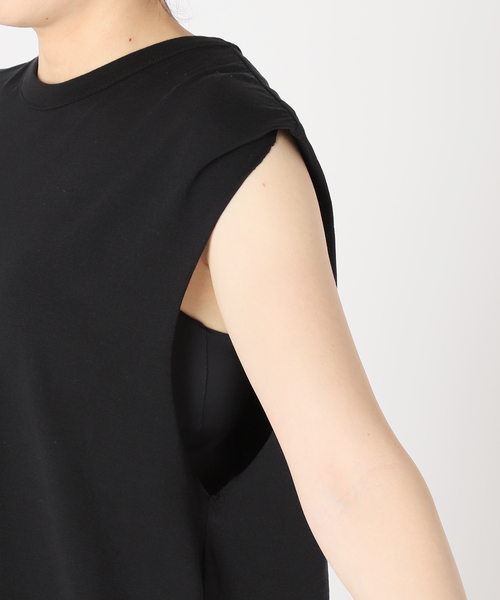 セール】SCENTOF シルキーコットンノースリーブカットソー（T