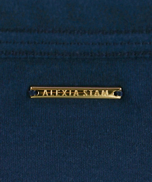 ALEXIA STAM（アリシアスタン）の「Basic Cotton Tee /ベーシックコットンT（Tシャツ/カットソー・レディース・ネイビー/ホワイト/キャメル・FREE）」の6枚目の写真