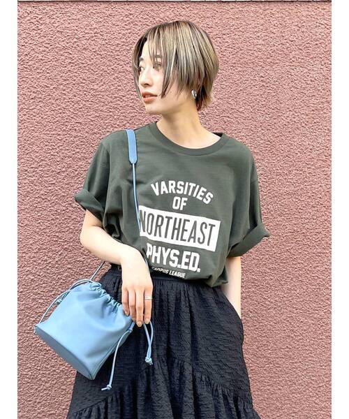 Ungrid（アングリッド）の「NORTHEASTロゴTee（Tシャツ/カットソー・レディース・オフホワイト/グリーン/マスタード・FREE）」の20枚目の写真