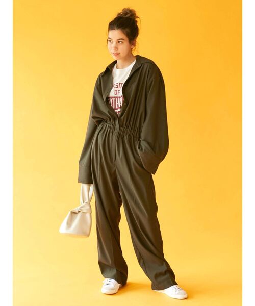 Ungrid（アングリッド）の「NORTHEASTロゴTee（Tシャツ/カットソー・レディース・オフホワイト/グリーン/マスタード・FREE）」の10枚目の写真