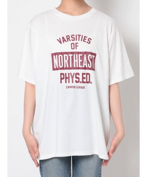 Ungrid（アングリッド）の「NORTHEASTロゴTee（Tシャツ/カットソー・レディース・オフホワイト/グリーン/マスタード・FREE）」の11枚目の写真