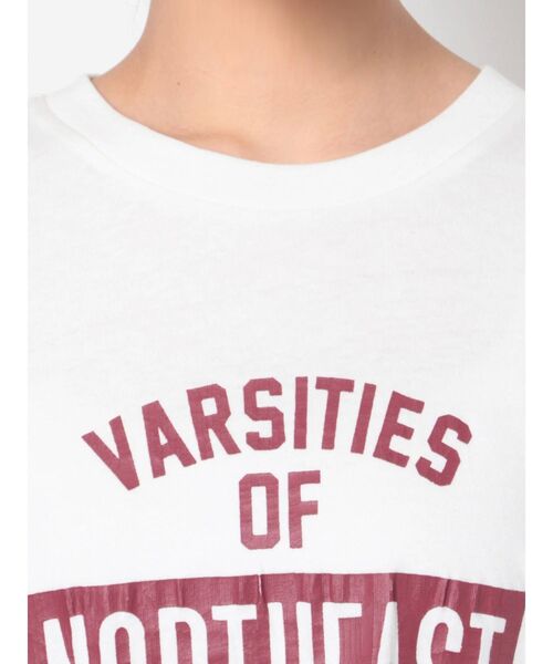 Ungrid（アングリッド）の「NORTHEASTロゴTee（Tシャツ/カットソー・レディース・オフホワイト/グリーン/マスタード・FREE）」の14枚目の写真