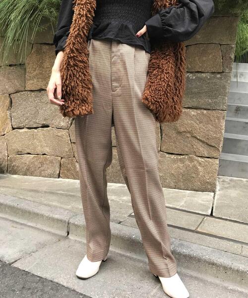 INGNI（イング）の「センタープレスパンツ（スラックス・レディース・ブラック/イエロー/グリーン/モカ/その他28/ブラウン系その他2/ホワイト系5/ブラウン系9・FREE）」の20枚目の写真