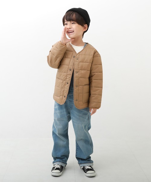 洗える ボタン開き中綿ジャケット【インナーダウン】（ダウン