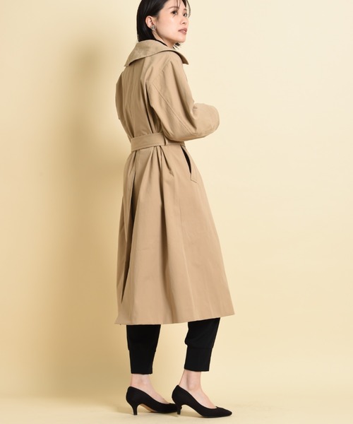 blanc basque(ブランバスク)の「【BLANC basque】綿ギャバ*デニムトレンチコート(トレンチコート・レディース・カーキ/ベージュ・FREE)」の13枚目の写真