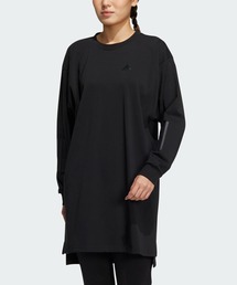adidas（アディダス）の「ワーディング ルーズフィット シングルジャージー チュニック / アディダス（レディース）（Tシャツ/カットソー）」