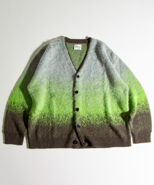 GLOSTER(グロスター)の「【GLOSTER/グロスター】モヘヤミックスカーディガン グラデーション/レオパード/フラッグチェック/アーガイル(カーディガン/ボレロ・メンズ・レッド系その他/パープル系その他/ベージュ系その他/グレー系その他/ブラック系その他/グリーン系その他・S/M/L)」の12枚目の写真