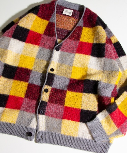 GLOSTER(グロスター)の「【GLOSTER/グロスター】モヘヤミックスカーディガン グラデーション/レオパード/フラッグチェック/アーガイル(カーディガン/ボレロ・メンズ・レッド系その他/パープル系その他/ベージュ系その他/グレー系その他/ブラック系その他/グリーン系その他・S/M/L)」の9枚目の写真