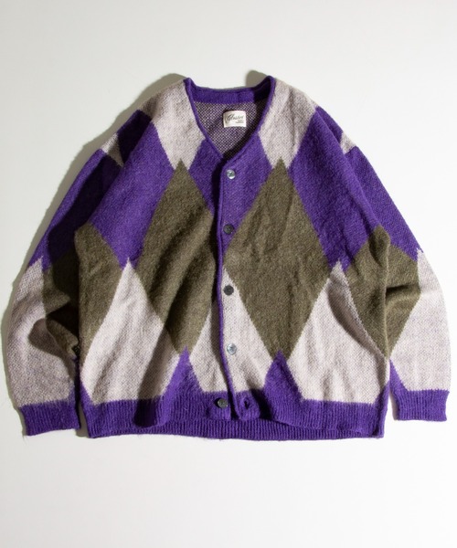 GLOSTER(グロスター)の「【GLOSTER/グロスター】モヘヤミックスカーディガン グラデーション/レオパード/フラッグチェック/アーガイル(カーディガン/ボレロ・メンズ・レッド系その他/パープル系その他/ベージュ系その他/グレー系その他/ブラック系その他/グリーン系その他・S/M/L)」の15枚目の写真