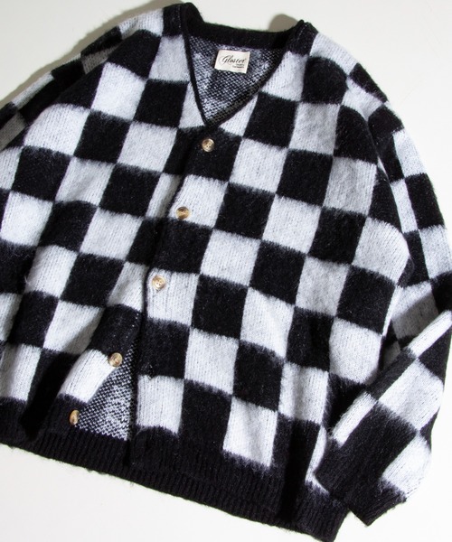 GLOSTER(グロスター)の「【GLOSTER/グロスター】モヘヤミックスカーディガン グラデーション/レオパード/フラッグチェック/アーガイル(カーディガン/ボレロ・メンズ・レッド系その他/パープル系その他/ベージュ系その他/グレー系その他/ブラック系その他/グリーン系その他・S/M/L)」の10枚目の写真