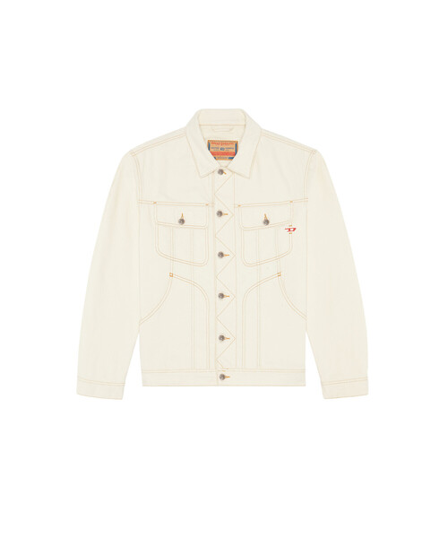 DIESEL（ディーゼル）の「レディース オフホワイト デニムジャケット（デニムジャケット・レディース・ホワイト・SMALL/MEDIUM/LARGE/X-SMALL）」の11枚目の写真