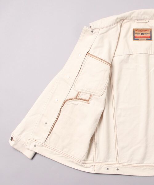 DIESEL（ディーゼル）の「レディース オフホワイト デニムジャケット（デニムジャケット・レディース・ホワイト・SMALL/MEDIUM/LARGE/X-SMALL）」の3枚目の写真