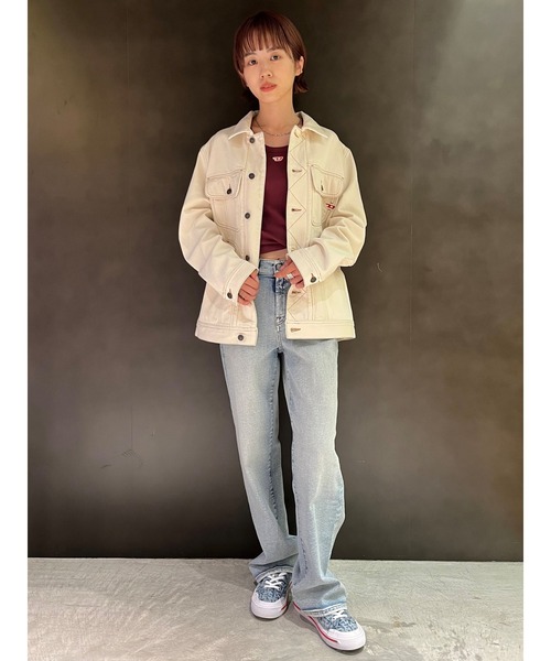レディース オフホワイト デニムジャケット デニムジャケット Diesel ディーゼル のファッション通販 Zozotown