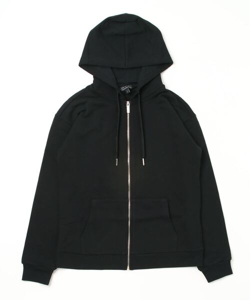 ARMANI EXCHANGE（アルマーニエクスチェンジ）の「【A|X アルマーニ エクスチェンジ】ゴールドロゴ　ジップアップスウェットパーカー（スウェット・レディース・ホワイト/ブラック・MEDIUM/SMALL/X-SMALL/LARGE）」の4枚目の写真
