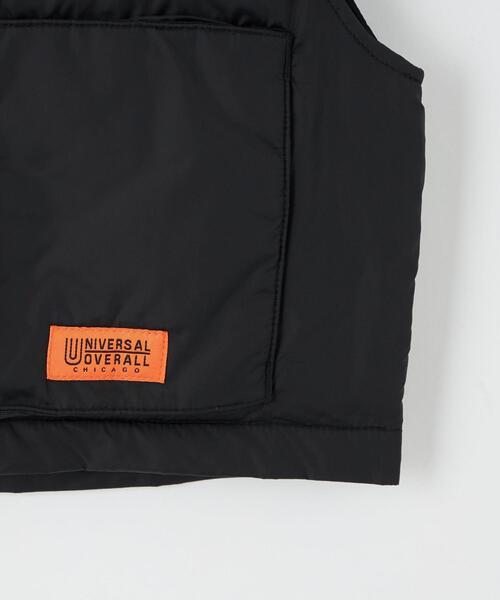 UNIVERSAL OVERALL（ユニバーサルオーバーオール）の「【別注】＜UNIVERSAL OVERALL＞ビッグポケット オーバーベスト 100-130cm（ベスト・キッズ・カーキ/ブラック・S(120-130cm)/XS(100-110cm)）」の7枚目の写真