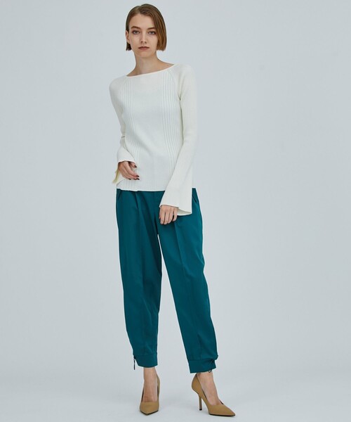 CITY TOKYO（シティトウキョウ）の「2WAYリブニットトップス（ニット/セーター・レディース・ホワイト/ブラック/ピンク/ブルー・FREE）」の7枚目の写真